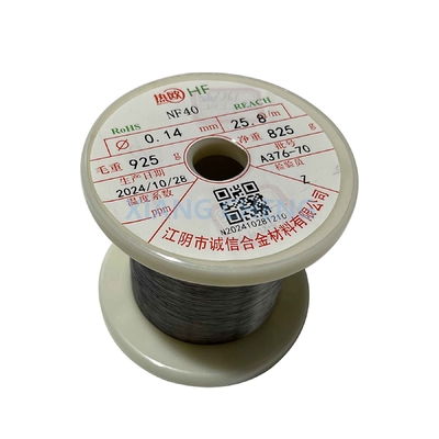 NF40 PTC alambre de aleación Ni-Fe con elevado coeficiente de temperatura positiva para calefacción industrial
