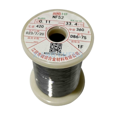 NF52 Ni45-50 PTC NiFe alambre de calefacción de resistencia a aleación para productos eléctricos domésticos