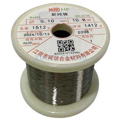 Cables de níquel puro N8 de alto rendimiento para partes del motor y otros componentes expuestos al calor