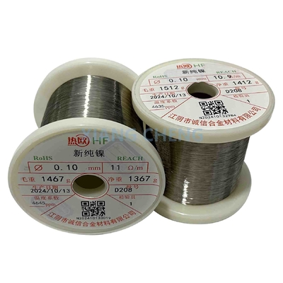 Cables de níquel puro N8 versátiles para aplicaciones exigentes en electrónica y procesamiento químico